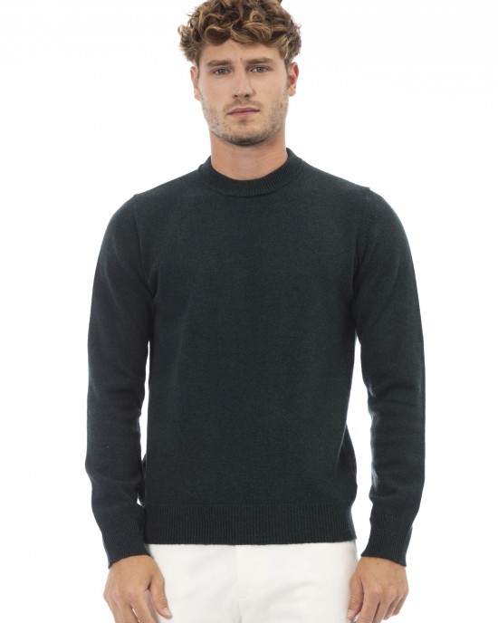 Crewneck Sweater. Long Sleeves. Fine Rib Collar. Cuffs And Bottom Hem. Regular Fit.