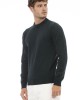 Crewneck Sweater. Long Sleeves. Fine Rib Collar. Cuffs And Bottom Hem. Regular Fit.