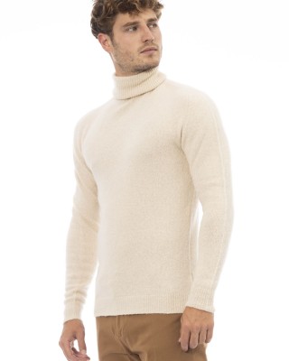 Turtleneck Sweater. Long Sleeves. Fine Rib Collar. Cuffs And Bottom Hem.