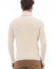 Turtleneck Sweater. Long Sleeves. Fine Rib Collar. Cuffs And Bottom Hem.