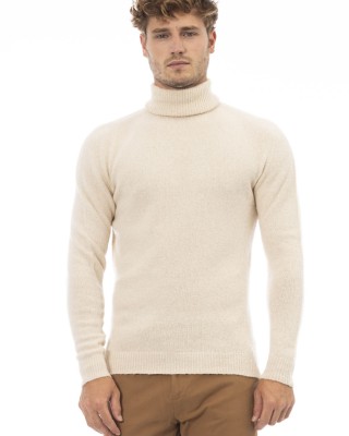 Turtleneck Sweater. Long Sleeves. Fine Rib Collar. Cuffs And Bottom Hem.