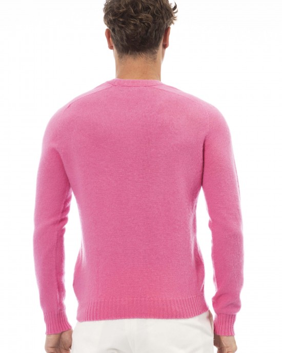 Crewneck Sweater. Long Sleeves. Ribbed Collar. Cuffs And Bottom.