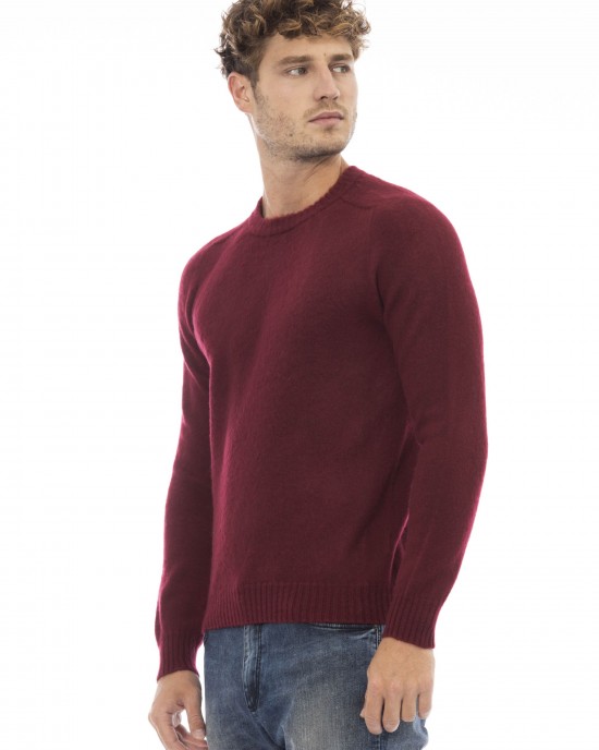 Crewneck Sweater. Long Sleeves. Ribbed Collar. Cuffs And Bottom.