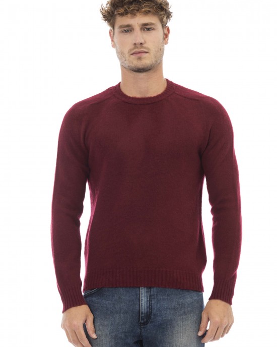 Crewneck Sweater. Long Sleeves. Ribbed Collar. Cuffs And Bottom.