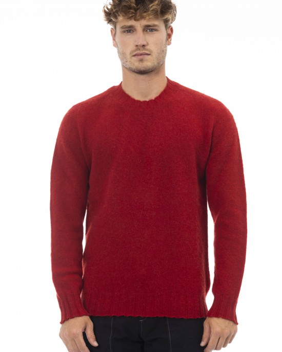 Crewneck Sweater. Long Sleeves. Ribbed Collar. Cuffs And Bottom.