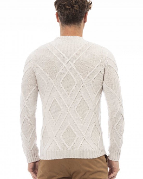 Crewneck Sweater. Long Sleeves. Ribbed Collar. Cuffs And Bottom. Regular Fit.