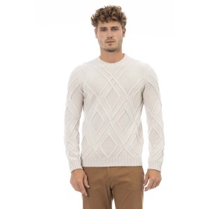 Crewneck Sweater. Long Sleeves. Ribbed Collar. Cuffs And Bottom. Regular Fit.