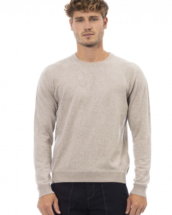 Crewneck Sweater. Long Sleeves. Fine Rib Collar. Cuffs And Bottom Hem. Regular Fit.