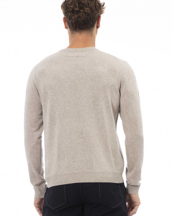 Crewneck Sweater. Long Sleeves. Fine Rib Collar. Cuffs And Bottom Hem. Regular Fit.