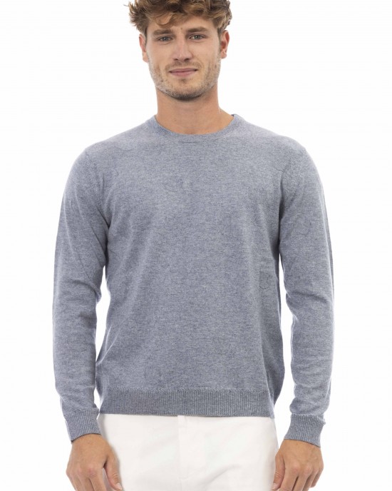 Crewneck Sweater. Long Sleeves. Fine Rib Collar. Cuffs And Bottom Hem. Regular Fit.