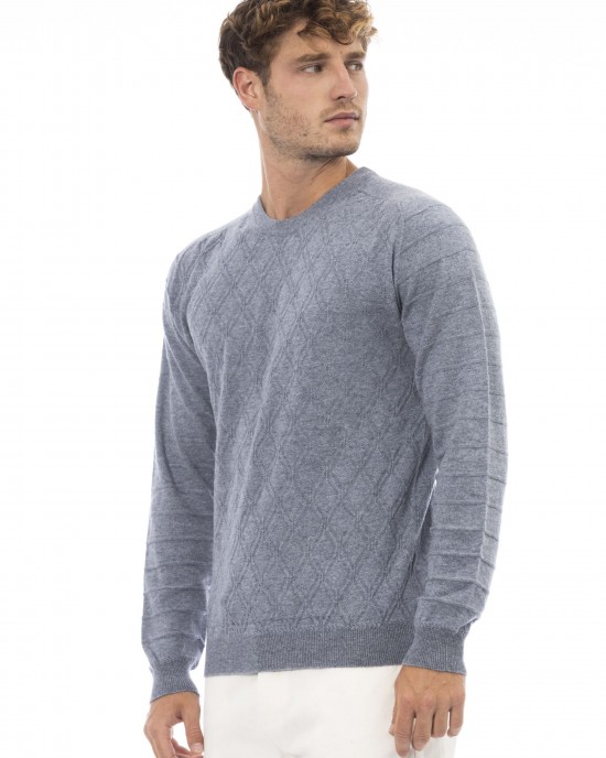 Crewneck Sweater. Long Sleeves. Fine Rib Collar. Cuffs And Bottom Hem. Regular Fit.