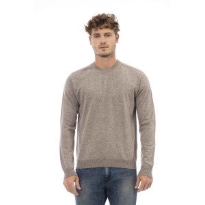 Crewneck Sweater. Long Sleeves. Fine Rib Collar. Cuffs And Bottom Hem. Regular Fit.