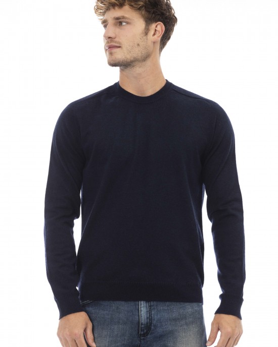 Crewneck Sweater. Long Sleeves. Fine Rib Collar. Cuffs And Bottom Hem. Regular Fit.