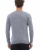 Crewneck Sweater. Long Sleeves. Fine Rib Collar. Cuffs And Bottom Hem. Front Pocket.