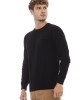 Crewneck Sweater. Long Sleeves. Fine Rib Collar. Cuffs And Bottom Hem. Front Pocket.