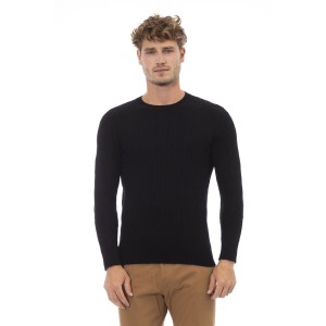 Crewneck Sweater. Long Sleeves. Fine Rib Collar. Cuffs And Bottom Hem.