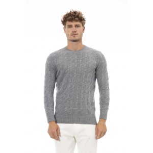 Crewneck Sweater. Long Sleeves. Fine Rib Collar. Cuffs And Bottom Hem.