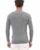 Crewneck Sweater. Long Sleeves. Fine Rib Collar. Cuffs And Bottom Hem.