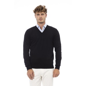 V-neck Sweater Long Sleeves. Fine Rib Collar. Cuffs And Bottom Hem. Regular Fit.