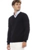 V-neck Sweater Long Sleeves. Fine Rib Collar. Cuffs And Bottom Hem. Regular Fit.