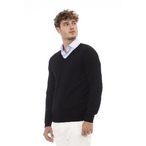 V-neck Sweater Long Sleeves. Fine Rib Collar. Cuffs And Bottom Hem. Regular Fit.