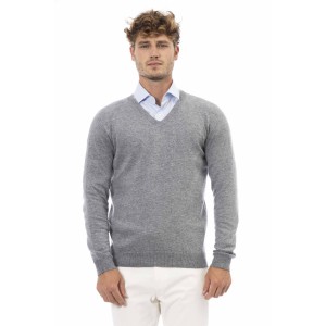 V-neck Sweater Long Sleeves. Fine Rib Collar. Cuffs And Bottom Hem. Regular Fit.