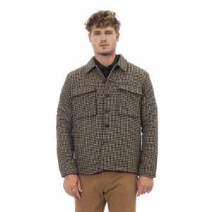 Houndstooth Shirt. Button Closure. Front And Side Pockets.
