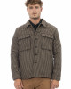 Houndstooth Shirt. Button Closure. Front And Side Pockets.