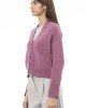 Cardigan. Button Closure. Front Pockets. Fine Ribbed Collar Cuffs And Bottom.