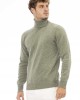 Turtleneck Sweater. Long Sleeves. Ribbed Collar. Cuffs And Bottom.