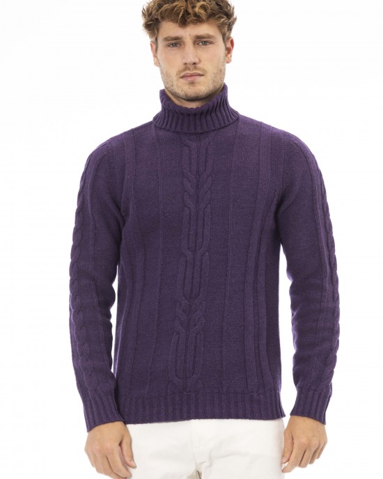 Turtleneck Sweater. Long Sleeves. Ribbed Collar. Cuffs And Bottom. Regular Fit.