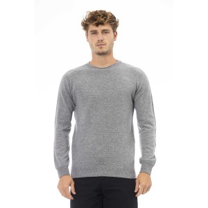 Crewneck Sweater. Long Sleeves. Fine Rib Collar. Cuffs And Bottom Hem.