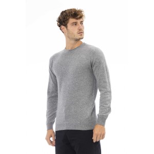 Crewneck Sweater. Long Sleeves. Fine Rib Collar. Cuffs And Bottom Hem.