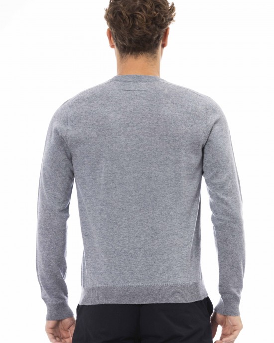 Crewneck Sweater. Long Sleeves. Fine Rib Collar. Cuffs And Bottom Hem. Regular Fit.