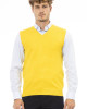 Vest With V-neckline Fine Rib Knit Collar And Bottom. Regular Fit.