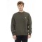 Fleece Sweater With Crew Neck. Long Sleeves. Fine Ribbed Cuffs And Bottom Hem. Embroidered Logo.