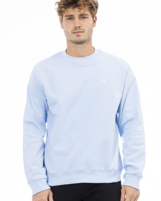 Fleece Sweater With Crew Neck. Long Sleeves. Fine Ribbed Cuffs And Bottom Hem. Embroidered Logo.