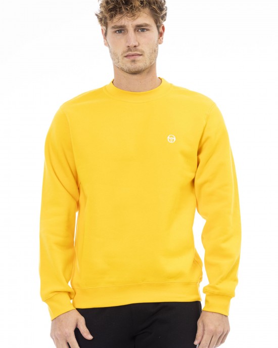 Fleece Sweater With Crew Neck. Long Sleeves. Fine Ribbed Cuffs And Bottom Hem. Embroidered Logo.