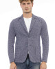 Fabric Jacket. Classic Model. Front Pockets. Button Closure.