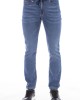 Men's Jeans With Button And Lace Closure. Front And Back Pockets. Lable With Logo.