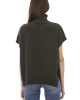 Turtleneck Sweater.short Sleeves. Ribbed Collar Cuffs And Bottom. Baldinini Trend Monogram In Metal.