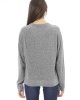 Sweater With Crew Neck. Long Sleeves. Baldinini Trend Monogram In Metal. Ribbed Neck Wrists And Bottom Of The Knit. Fine Rib Collar Cuffs And Bottom Hem.