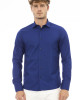 Regular Fit Shirt. Italian Collar. Front Closure With Buttons. Closure With Buttons On The Cuffs.