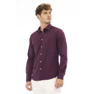 Regular Fit Shirt. Italian Collar. Front Closure With Buttons. Closure With Buttons On The Cuffs.