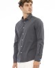 Regular Fit Shirt. Italian Collar. Front Closure With Buttons. Closure With Buttons On The Cuffs.