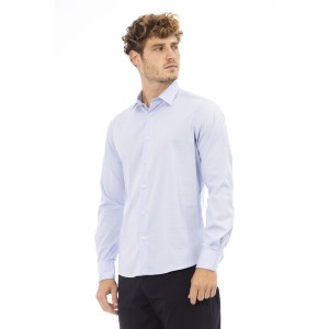 Regular Fit Shirt. Italian Collar. Front Closure With Buttons. Closure With Buttons On The Cuffs.