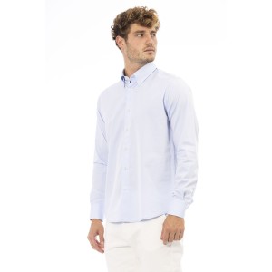 Regular Fit Shirt. Italian Collar. Front Closure With Buttons. Closure With Buttons On The Cuffs.