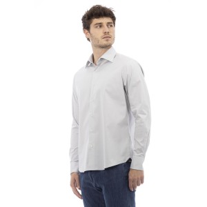 Regular Fit Shirt. Italian Collar. Front Closure With Buttons. Closure With Buttons On The Cuffs.