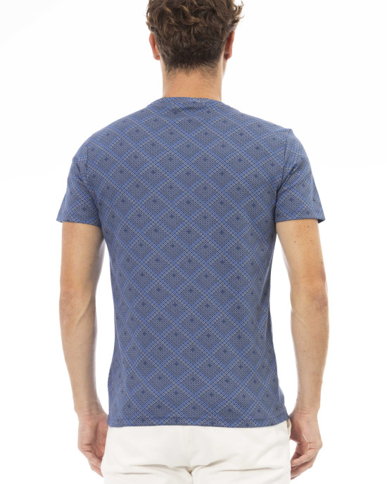 Short Sleeve T-shirt With Round Neck. Front Print.