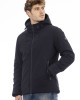 Jacket With External Threaded Pockets. Baldinini Trend Monogram. Front Closure With Zip And Zipper Pull With Logo.